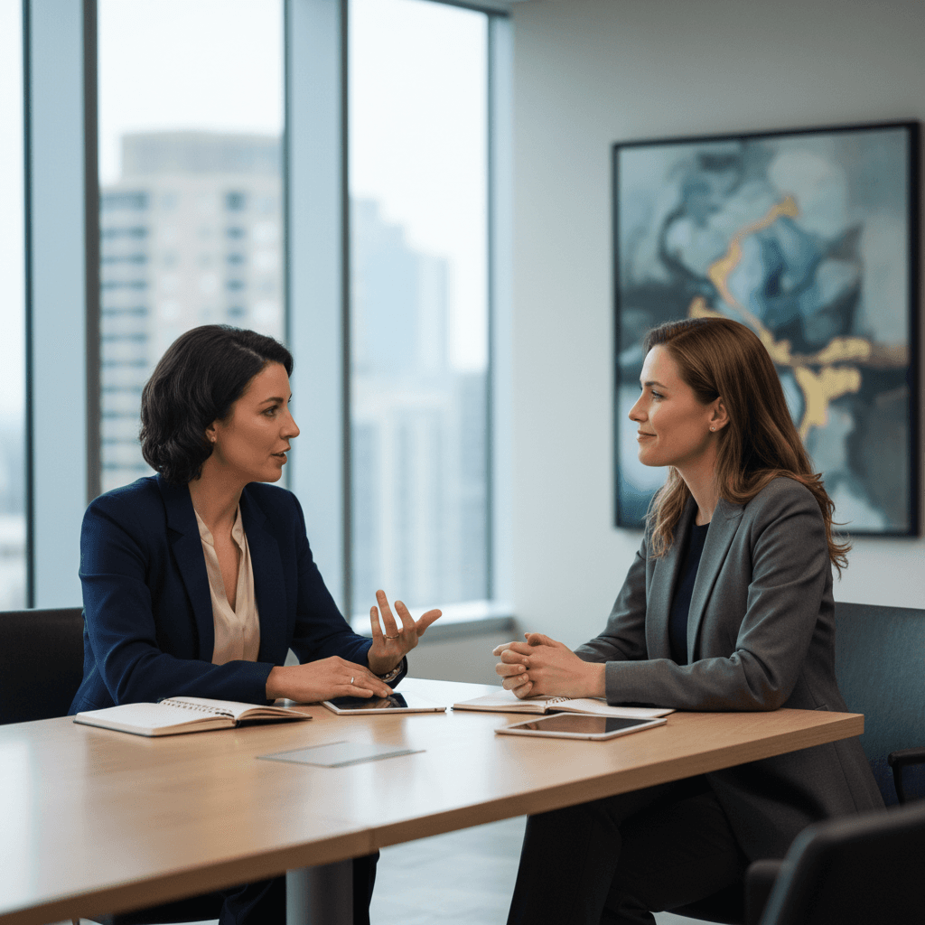 Coaching conversation and personal growth dialogue