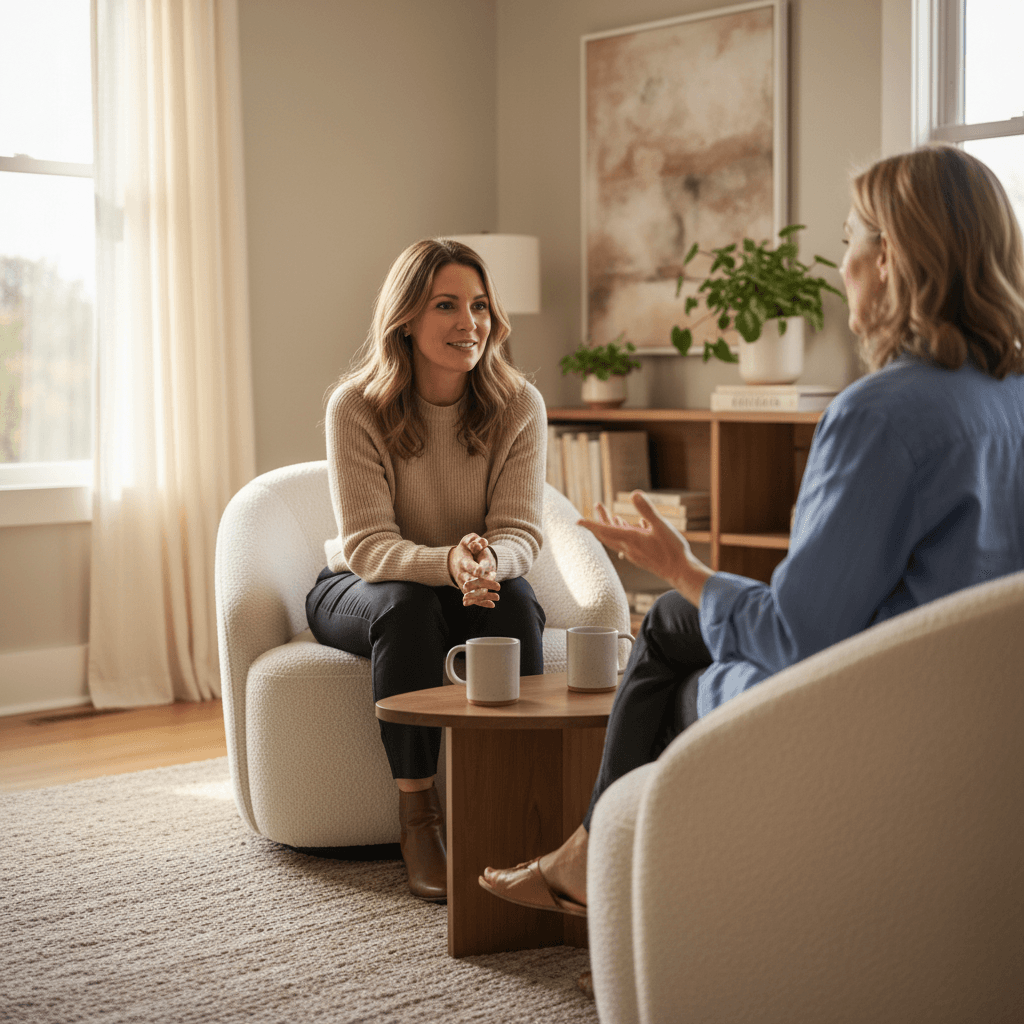 Life coaching session in progress